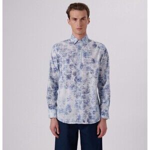NWT Bugatchi New Size XL Axel Paisley Print Shirt Cotton NEW
